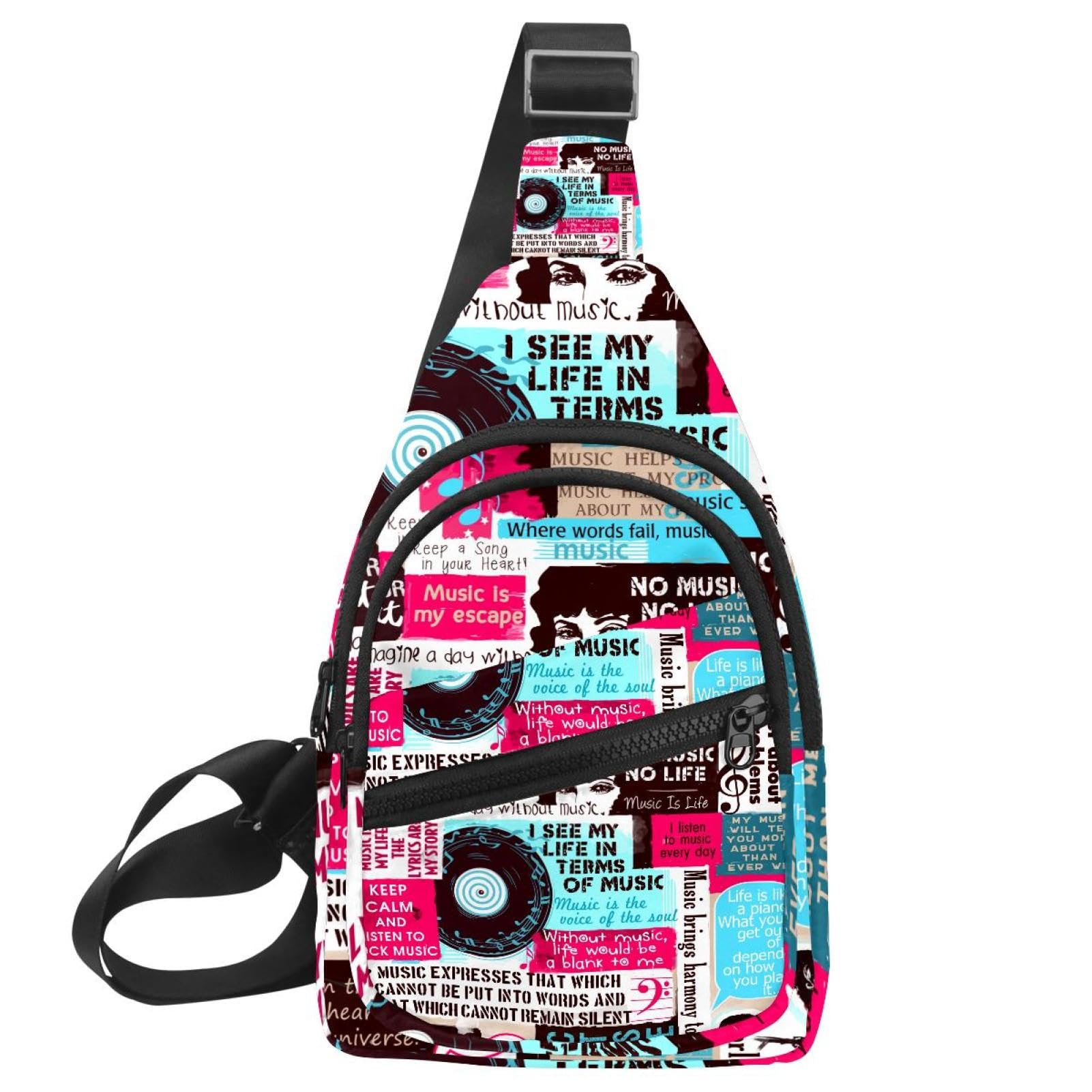 Mochila de hombro multiusos con diseño multicolor y tamaño compacto 7