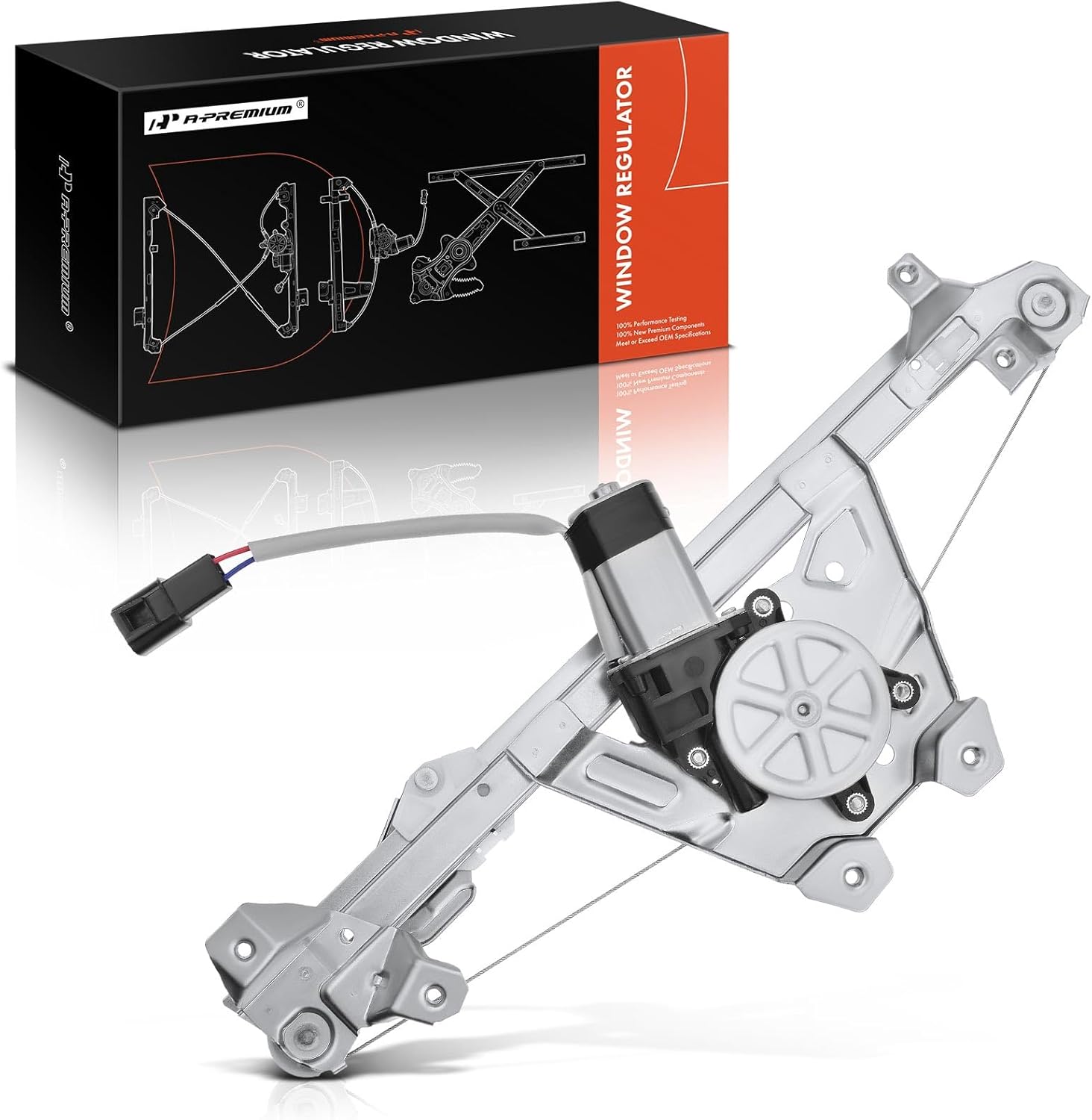 A-Premium Rear Right Electric Power Window Regulator with Motor Compatible with Saturn L100 L200 L300 LS LS1 LS2 LW1 LW2 LW200 LW300 Rear Passenger Side