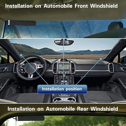 Miniatura 2 de Antena de radio, ASHATA 30MHz -1200MHz Analizador de Banda Ancha Antena de Radio Móvil Montaje de Vidrio con Conector BNC