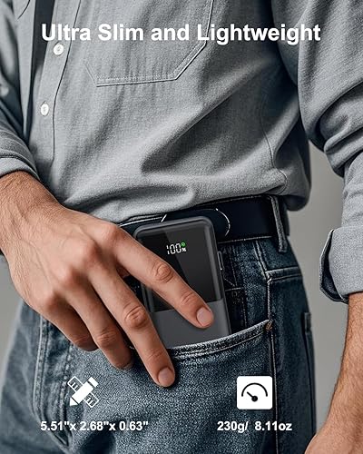 Miniatura 3 de Cargador portátil, banco de energía delgado de 10000 mAh, batería de carga rápida USB-C de 22.5 W compatible con iPhone 1615141312 Pro Samsung