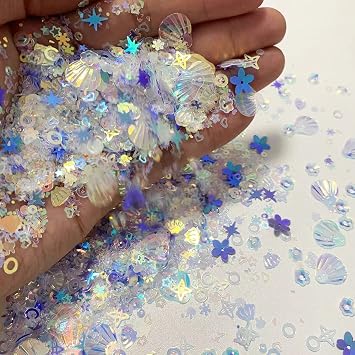 2000 قطعة حورية البحر حزب بريق PVC قصاصات ل DIY العفن الفن مسمار العمل الفني عطلة المشاركة الزفاف دش الزفاف عيد ميلاد عيد الحب زينة الحزب