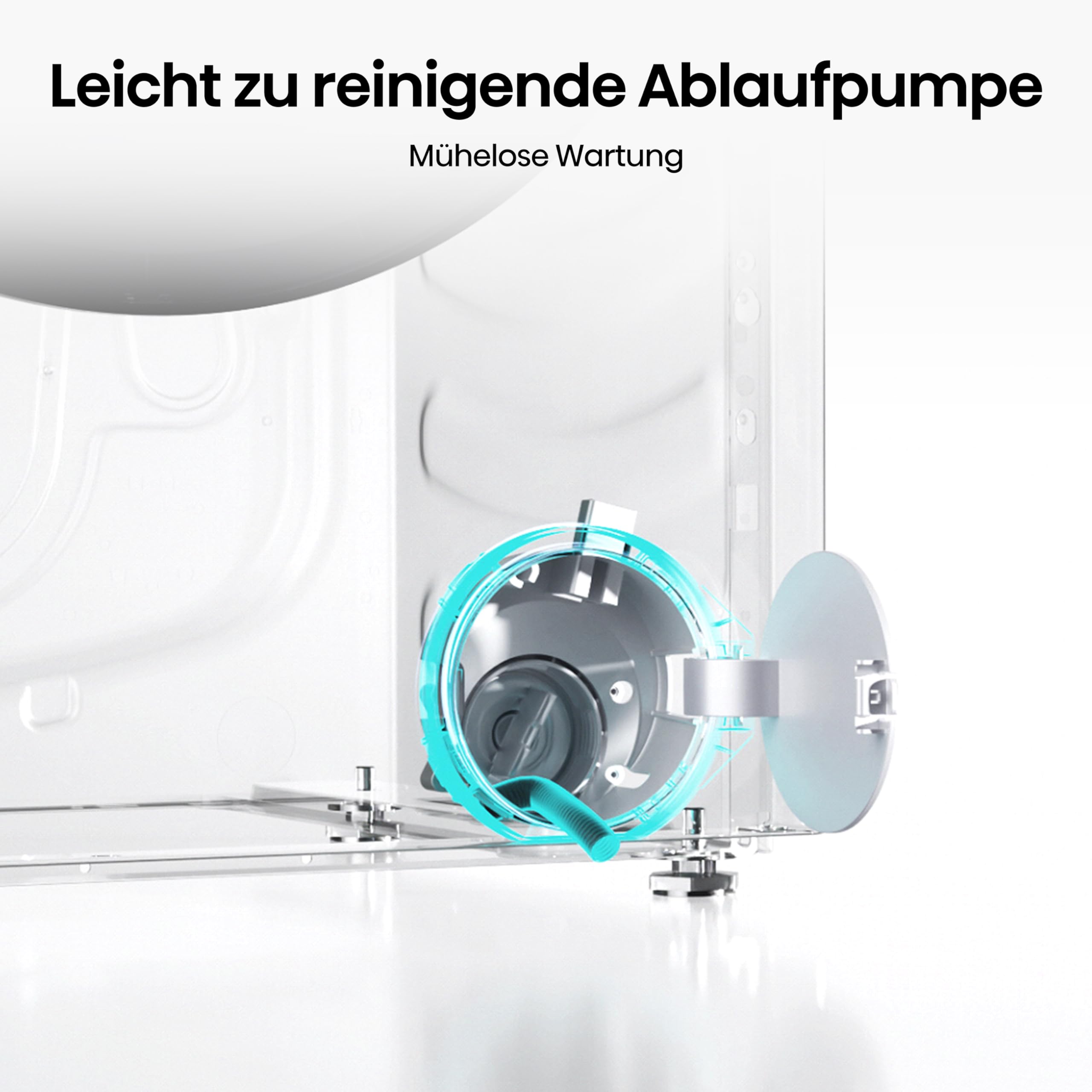 Hisense WD1I8042BWP2 Waschtrockner, 8 Kg, 1400 U/Min, 15 Programme, Automix-Waschmittelschubfach, Pure Jet, Wash&Dry 59', Eco Refresh, Schnellwaschgang, Dampffunktion, Anti-Allergie, EEK A-D, Weiß