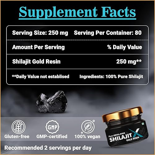 Miniatura 6 de NOTTY BOY Resina pura de oro Shilajit X del Himalaya 0.71 oz - Oro de 24 quilates, más de 80 minerales traza, alto ácido fúlvico, 100% ayurvédico,