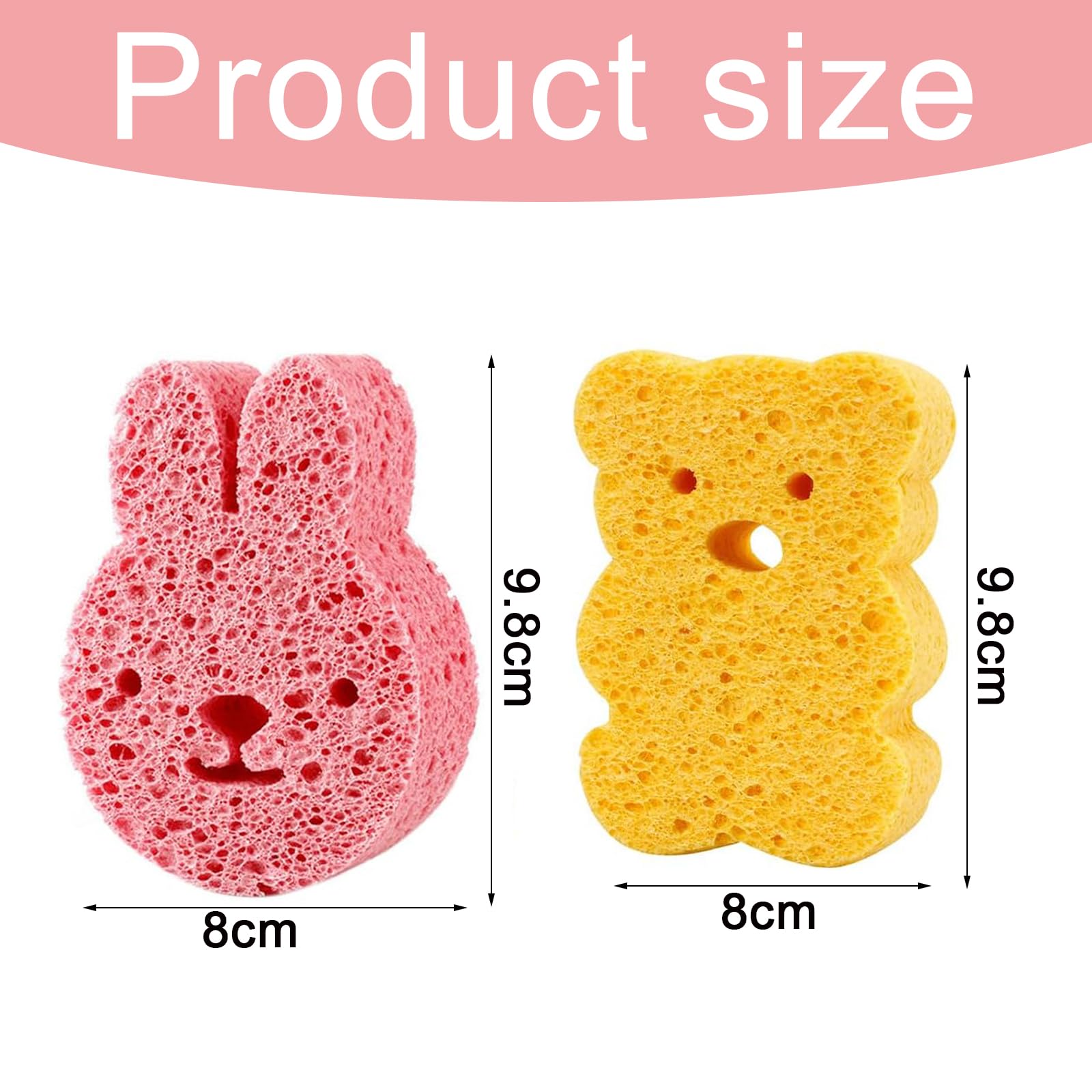 3 Spugne Konjac Naturali Per Bambini E Adulti, Morbide, Biodegradabili, Colorate, Per Il Bagno, Ipoallergeniche - 5