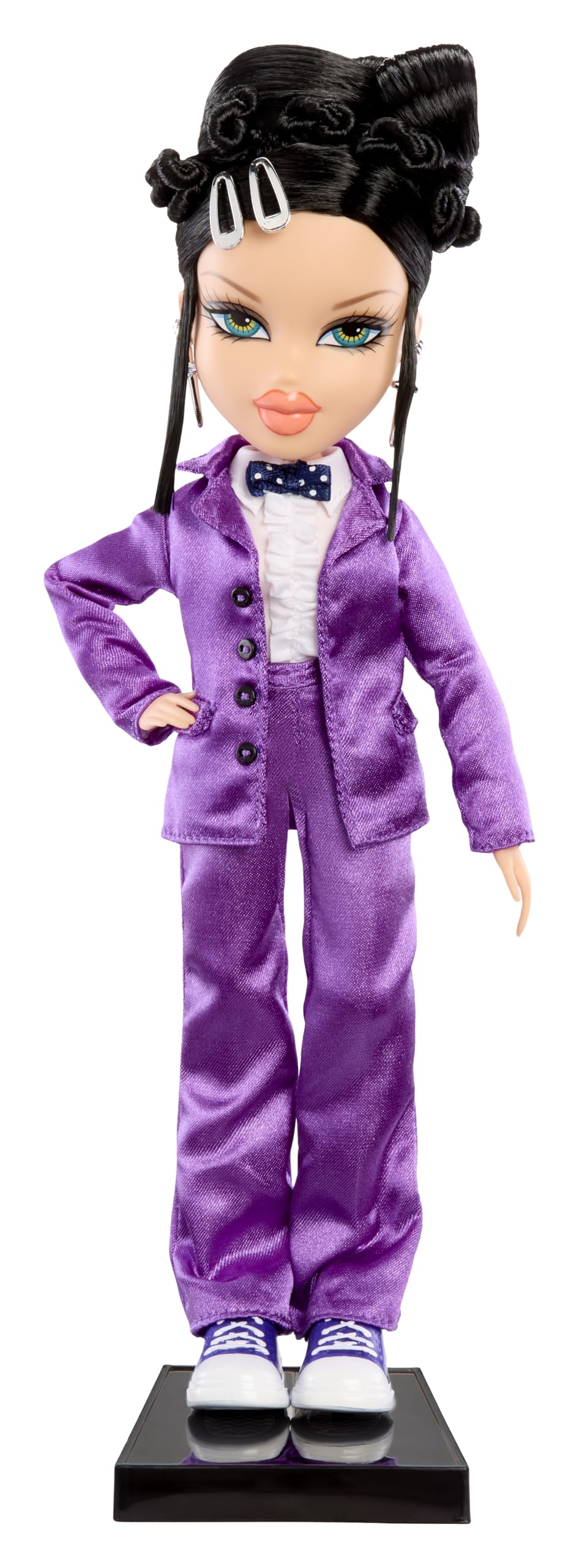 Bratz x Mean Girls Spring Fling Doll Janis - Collectable Fashion Doll with 2 Outfits, Purple Tuxedo, and Movie-Inspired Accessories - Image 4