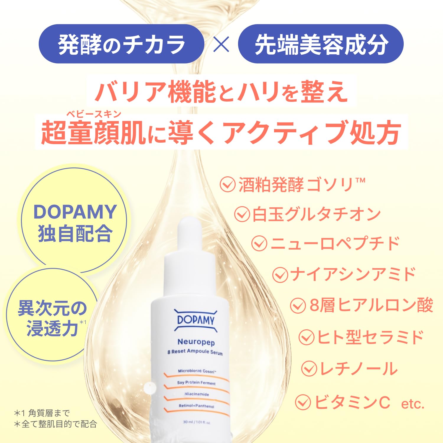Amazon.co.jp: DOPAMY ドパミー ニューロペップ8Rアンプルセラム