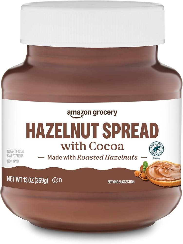 Amazon Grocery, Hazelnut Spread With Cocoa, 13 Oz
