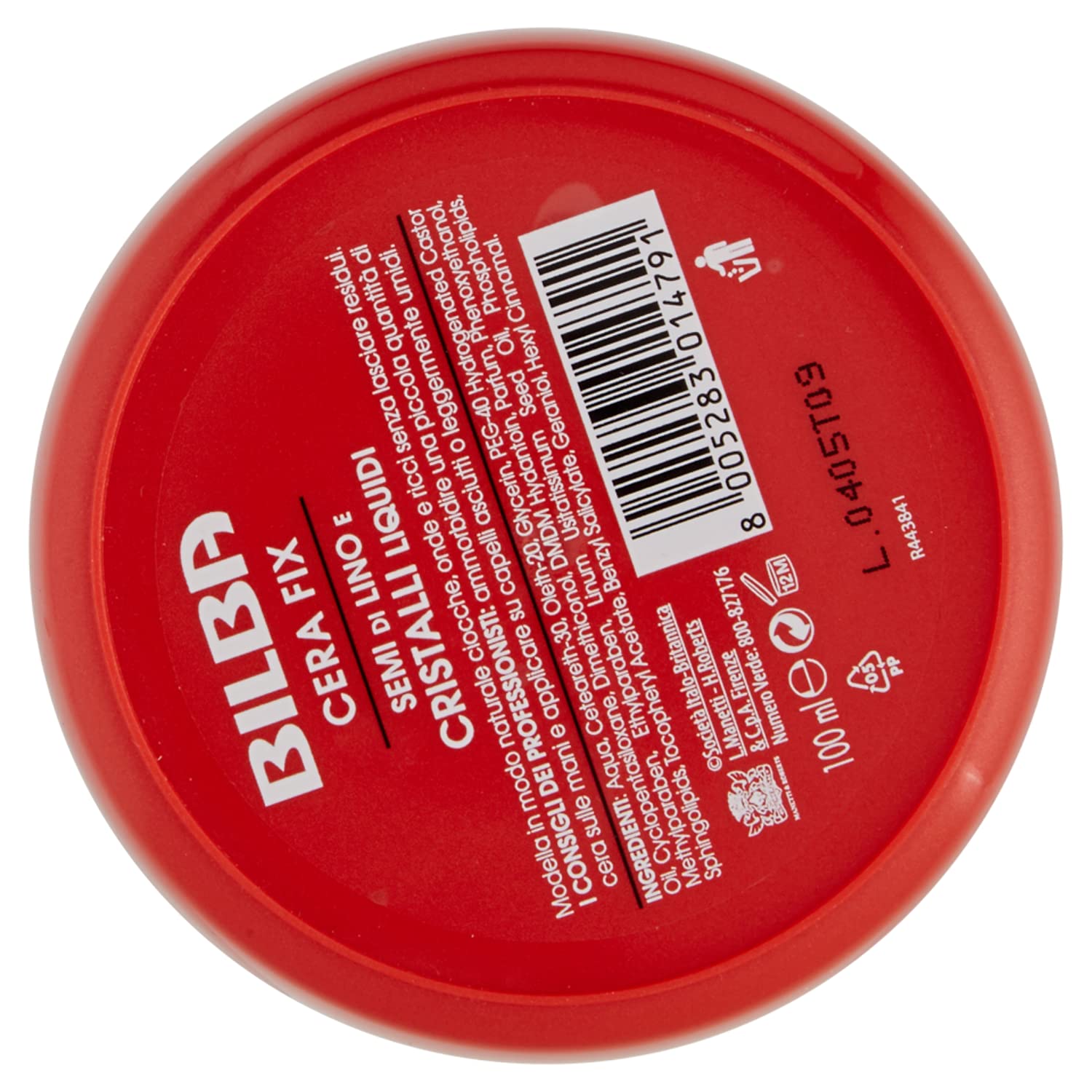 12 pezzi BILBA CERA FIX Semi di Lino e Cristalli Liquidi 100ml cera capelli