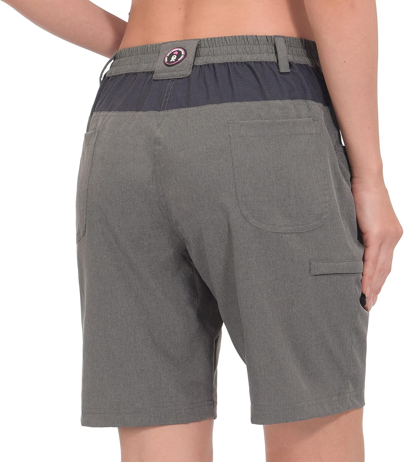 Little Donkey Andy Women's Hiking Shorts 10.5 Inch Inseam Lightweight Quick Dry Running Golf Shorts with Zipper Pockets