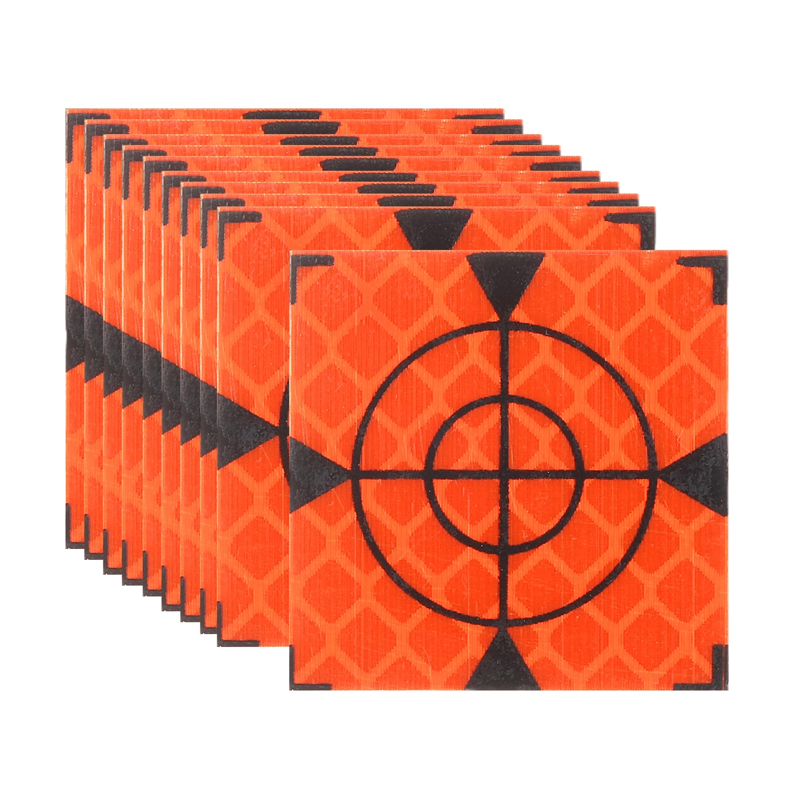 PATIKIL Survey Reflector Target (30x30mm, Red)(50 Pcs) Self-Adhesive Reflective Sheet Surveying Target Mark Tape, Suit for Total Station/Ship Inspection/Tunnel Measure