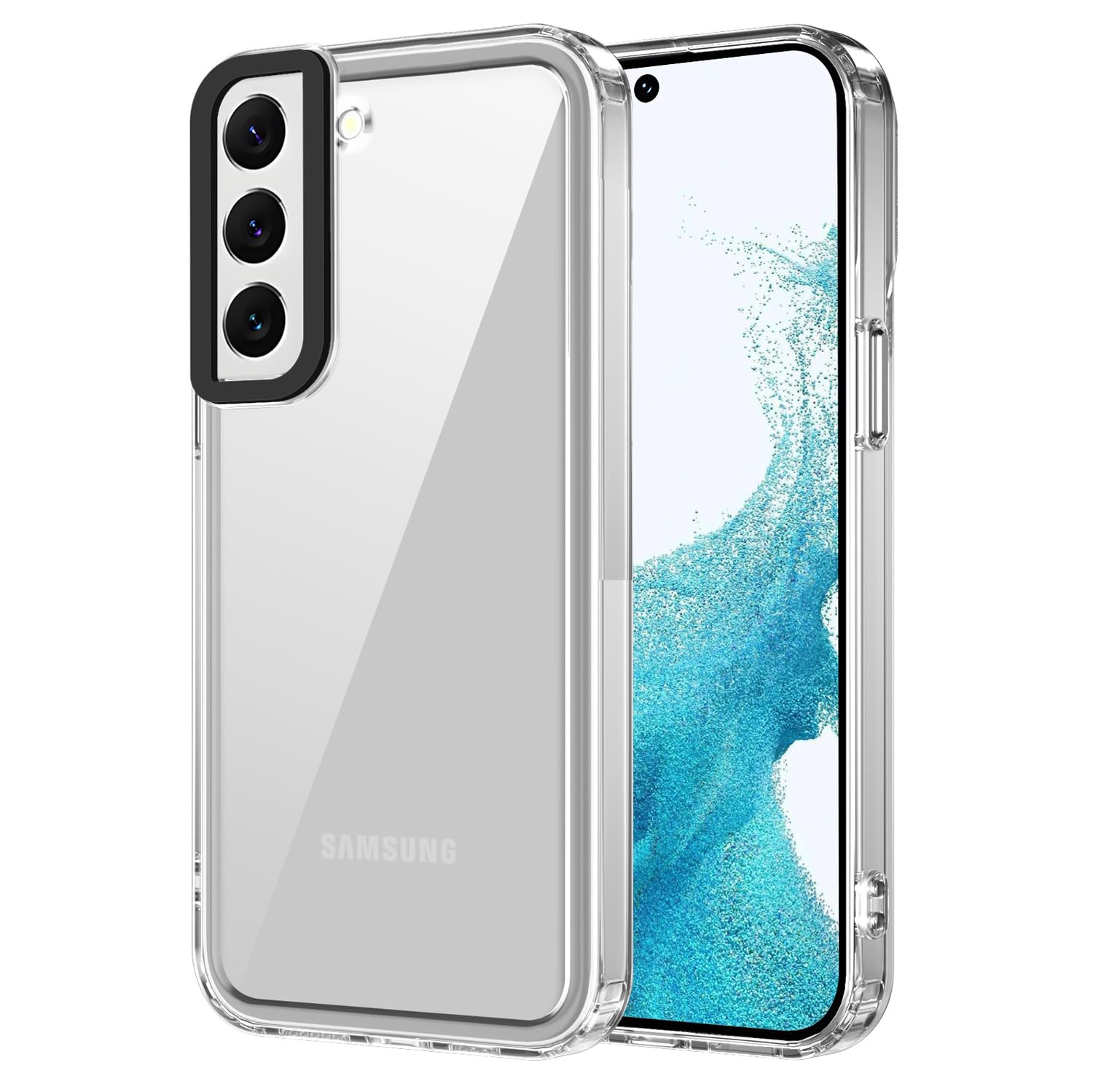Kapa Warrior Acrylic Clear Back Cover for Samsung Galaxy S23 | Slim Shockproof [Military Grade Protection] Hybrid Bumper Case (Clear Sides) (B0CV5CST3X) Amazon Price History, Amazon Price Tracker