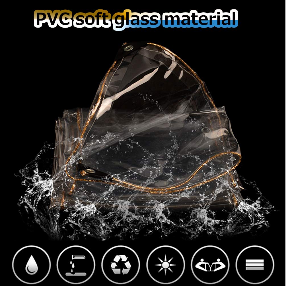Abdeckplane transparente Plane Isolationsfolie Anti Fog Anti Splash Anti Spitting Staubschutz mit Ösen Einfach zu installierende Schutzfolie