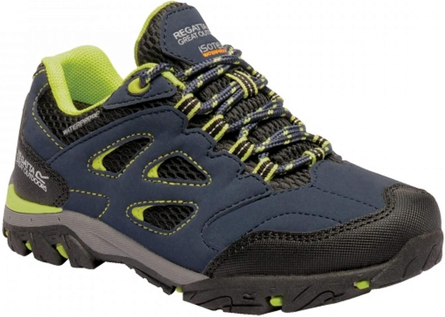 Regatta Childrens/Kids Holcombe Low Junior Hiking Boots (12 M US Little Kid) (Briar/Blaze Orange)