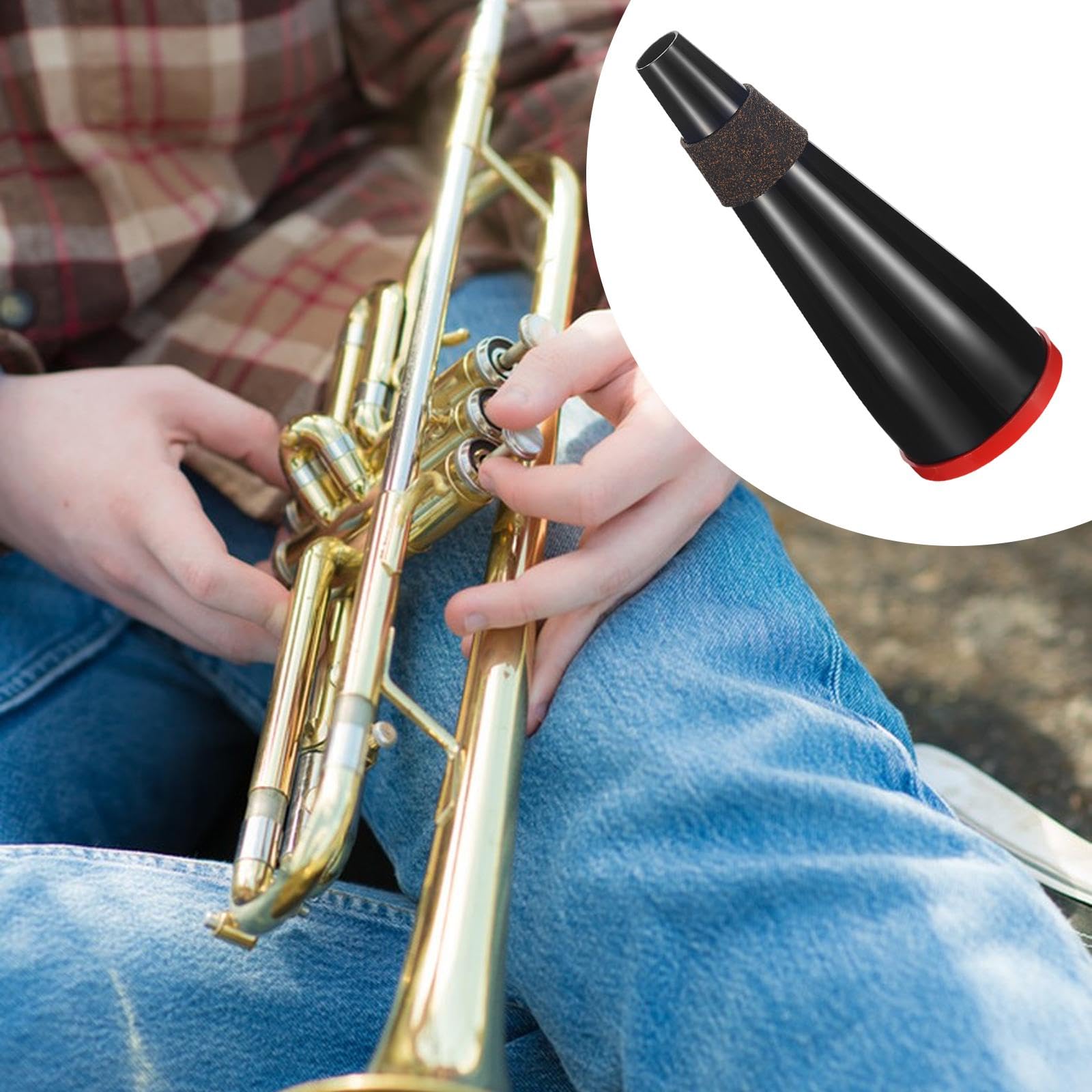 perfeclan Sordina de práctica para trompeta de jazz clásico para principiantes y estudiantes práctica