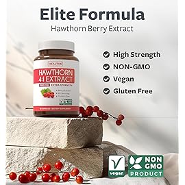 Super Potent Hawthorn Berry Extract Capsules - Hawthorn Berry Supplement Made from Extra Strength Concentrate to Support Heart and Digestive Health - Vegan Non-GMO & Gluten Free (2 Month Supply)