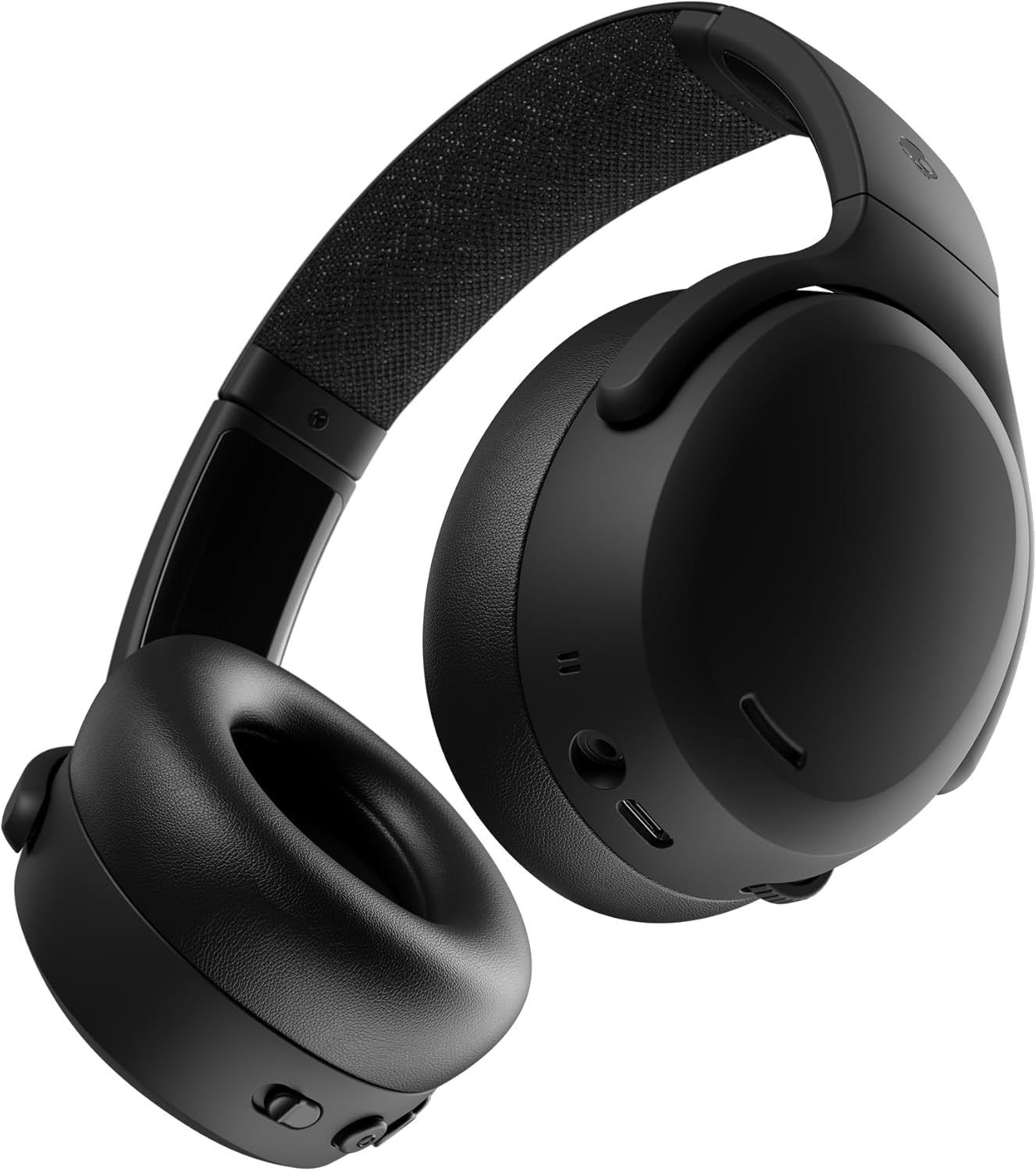 Skullcandy Crusher ANC 2 Wireless Over-Ear Bluetooth Headphones with Multi-Sensory Bass, Active Noise Cancelling, Up to 60 Hours Battery, Microphone for iPhone Android - True Black - Thumbnail 4