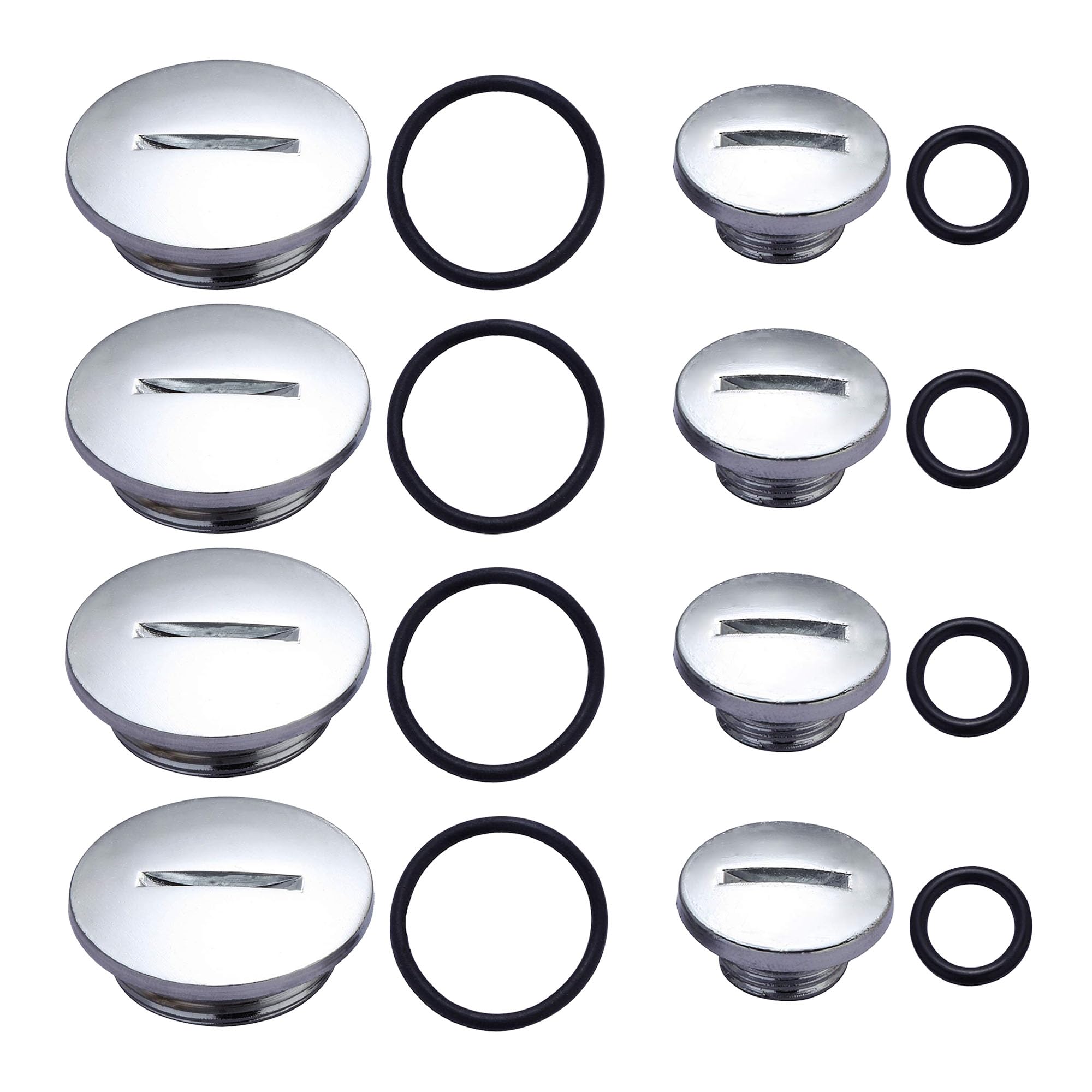 4 Set Quad Engine Stator Side Cover Caps with Seals 50cc-125cc ATV