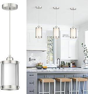 Brushed Nickel Pendant Lights Kitchen...