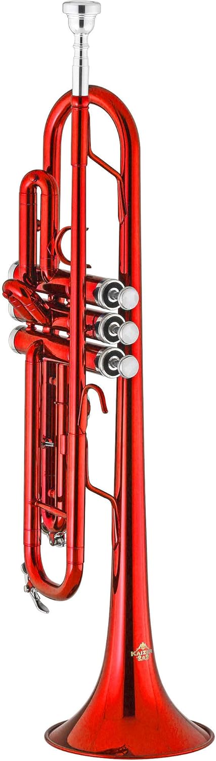 Kaizer TRP-1000BL Standard B Flat Bb Student Trumpet - Blue : Musical Instruments
