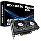 GTX 1060 6GB Computer Graphics Card, GDDR5 192bit 8K HDR VR Ready, 1060 Video Cards for Gaming PC, Tarjeta Gráfica Support Direct X12 PCIe3.0 * 16, Dual Cooling Fans, HDMI + 2*DP