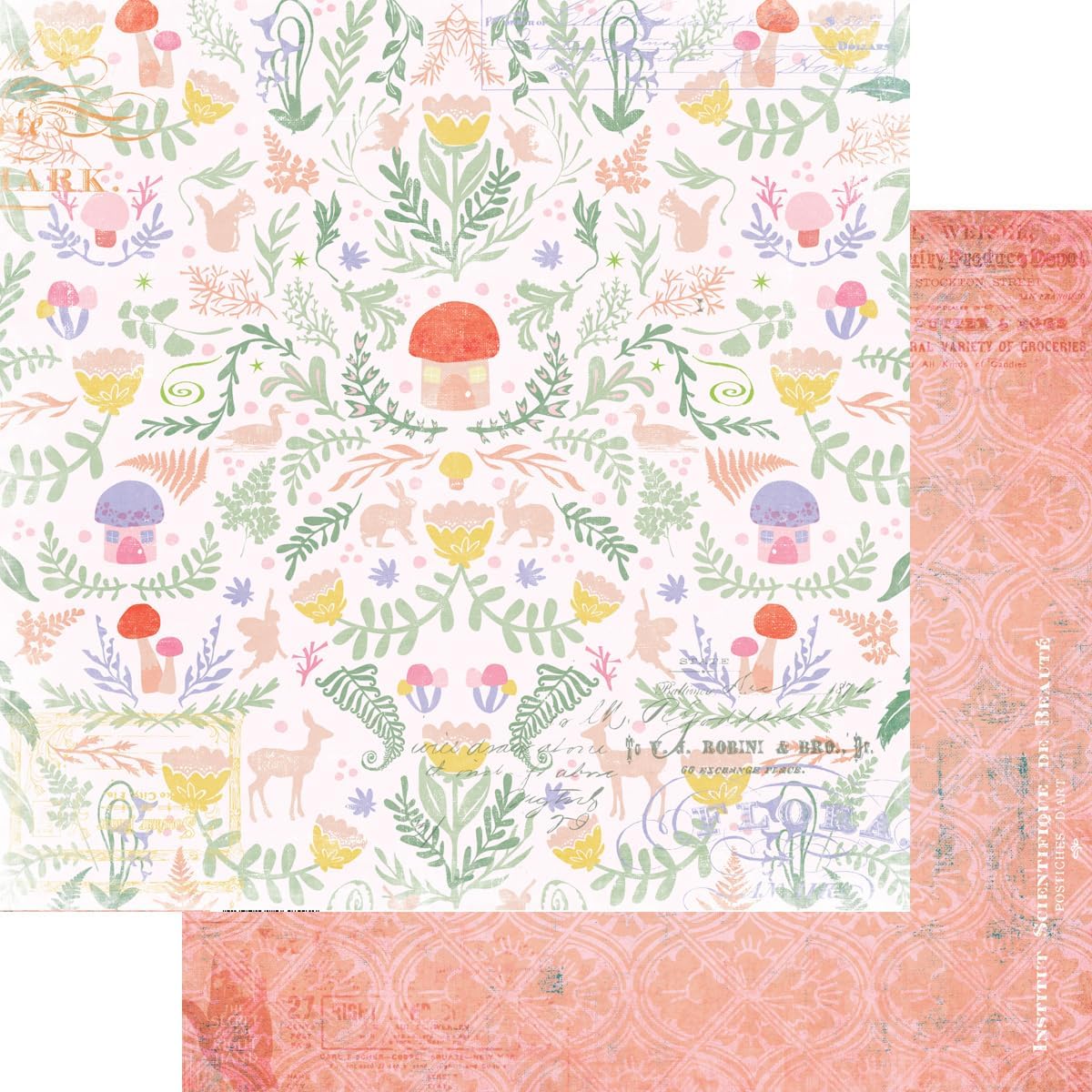 Fancy Pants Designs Fairy Garden Big Bundle Collection Kit, Scrapbook, Card Making, Journaling and Collage