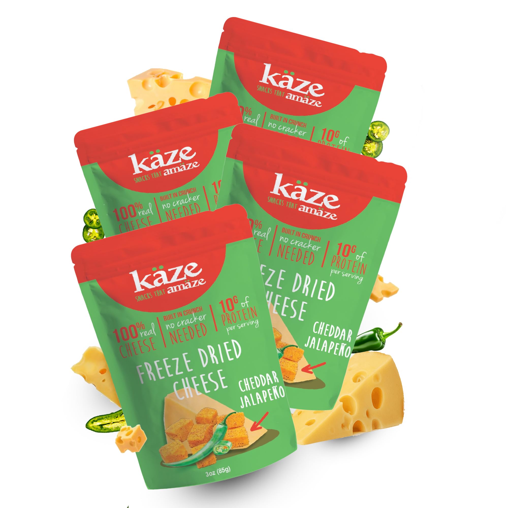 Amazon.com: Kaze Freeze-Dried Cheese Puffs & Cheese Balls – High