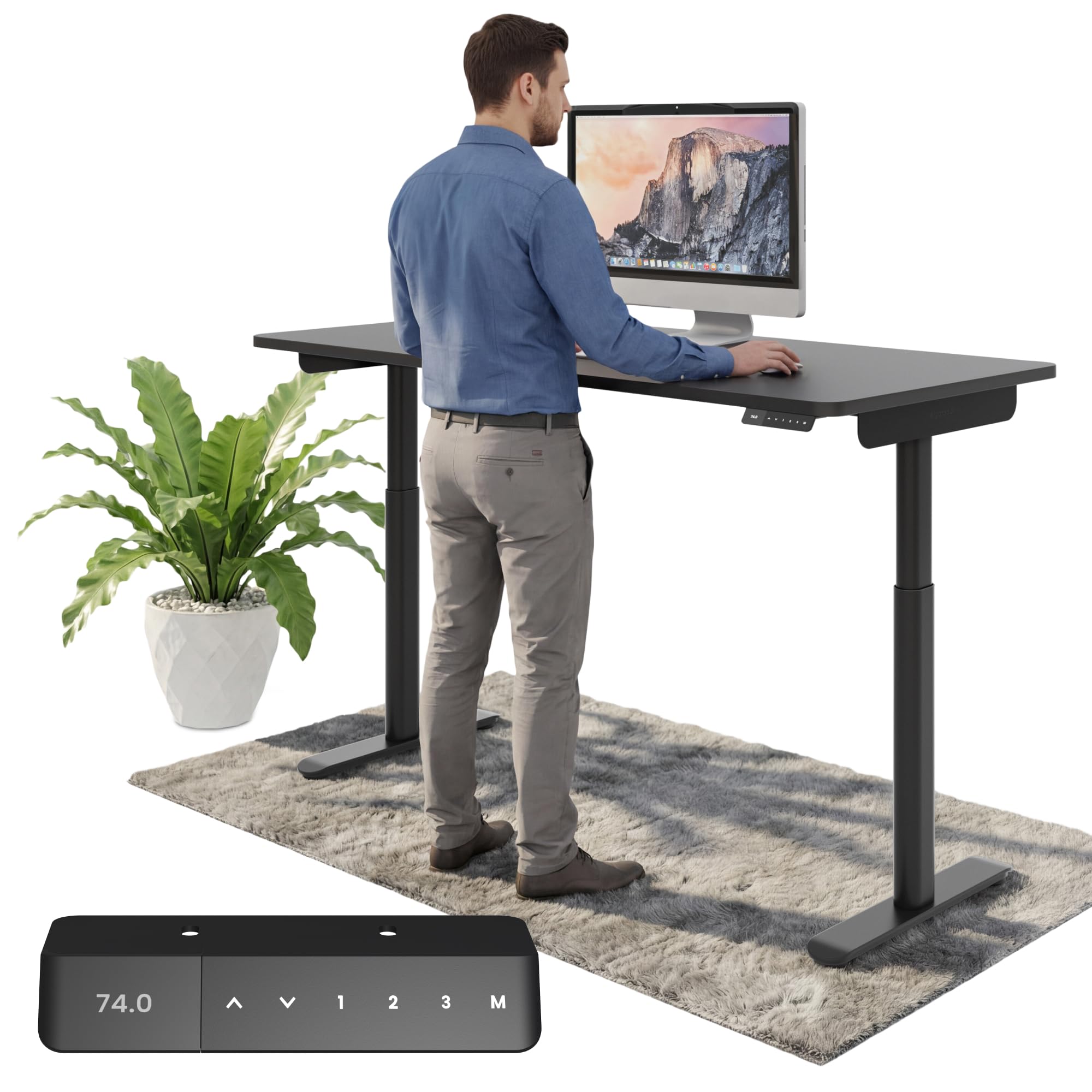 elektrisch regulierbares hochgradig ergonomisches arbeitspult 180 x 80 cm