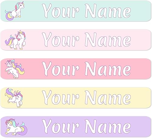Miniatura 18 de 100 calcomanías personalizadas con nombre para niños, etiquetas de vinilo personalizadas, impermeables, para papelería escolar, libros, botellas
