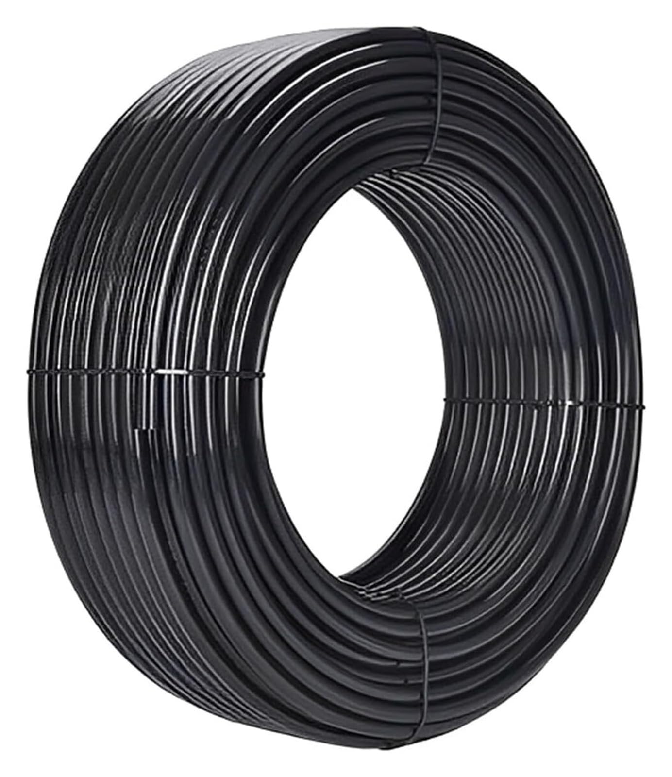 Tubo de microirrigación 4-6 mm, manguera distribución PE negra for jardín | Rollo de línea de riego por goteo, varios tamaños, tubo flexible resistente for parterres de flores, invernaderos(20m)