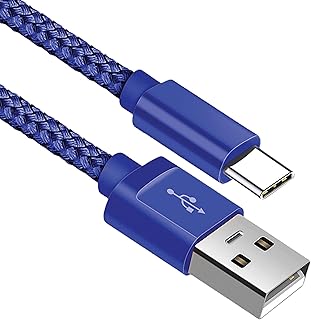 USB C Charger Cable, Type C Charger Fast Charging 3A Lead Nylon Braided for Samsung Galaxy S21 S22 S23 S20 S10 S9 S8 A12 A20e A21s A40 A51 A70,Huawei P30 P20 P40,Google Pixel (1 Meter)