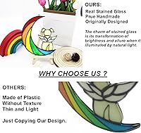 Vista 6 de Regalos conmemorativos para perros con diseño de puente de arco iris, vitrales, recuerdos de condolencias y recuerdos, alas de ángel, regalos