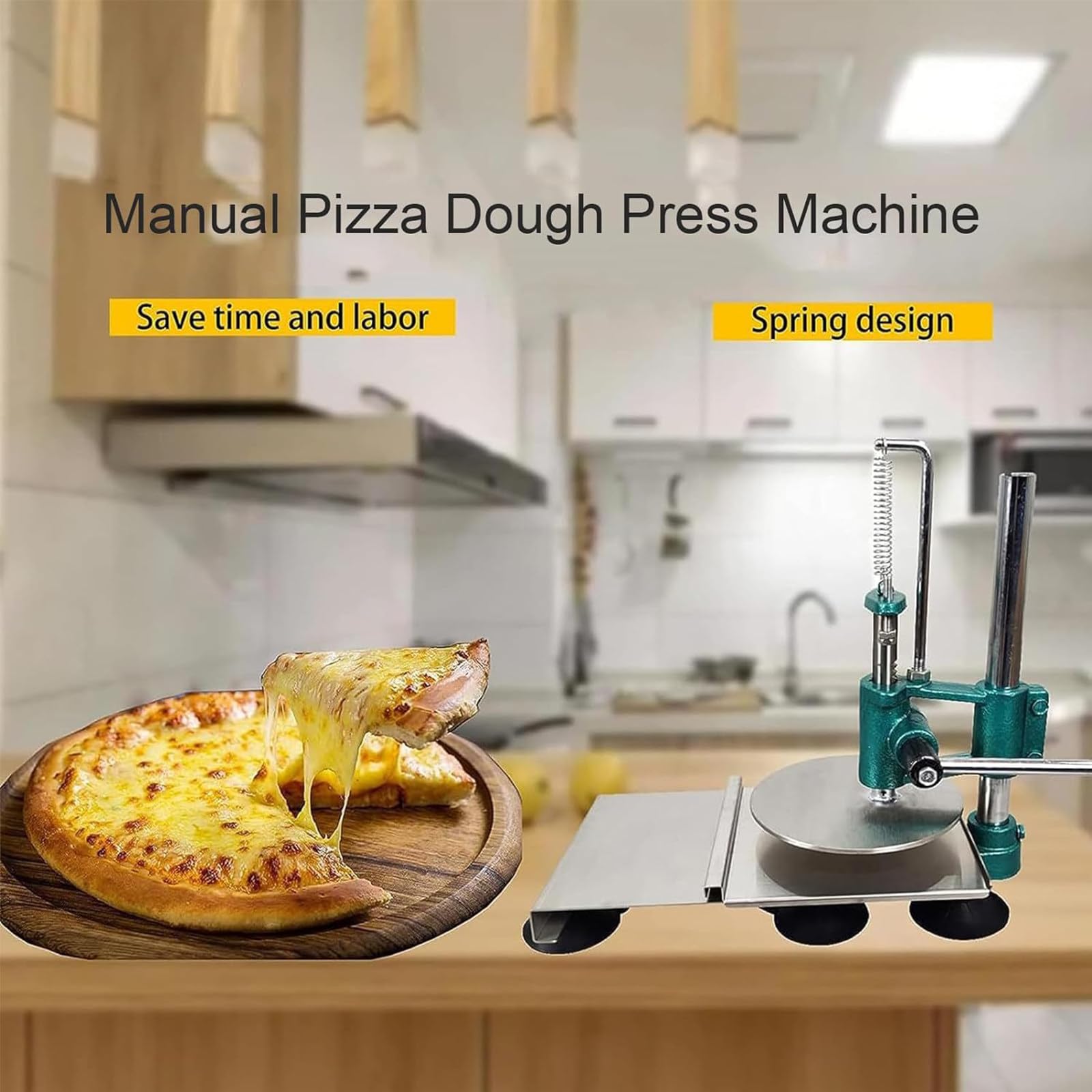 Narzędzia Do Robienia Pizzy/Prasa Do Ciasta Na Pizzę/Wygodna Płyta Ciągnięcia/Komercyjny Arkusz Ciasta Chapati Prasa Ciasta Na Pizzę/Sklep Z Pizzą, Sprzedawcy Uliczni, Cukiernia,15cm