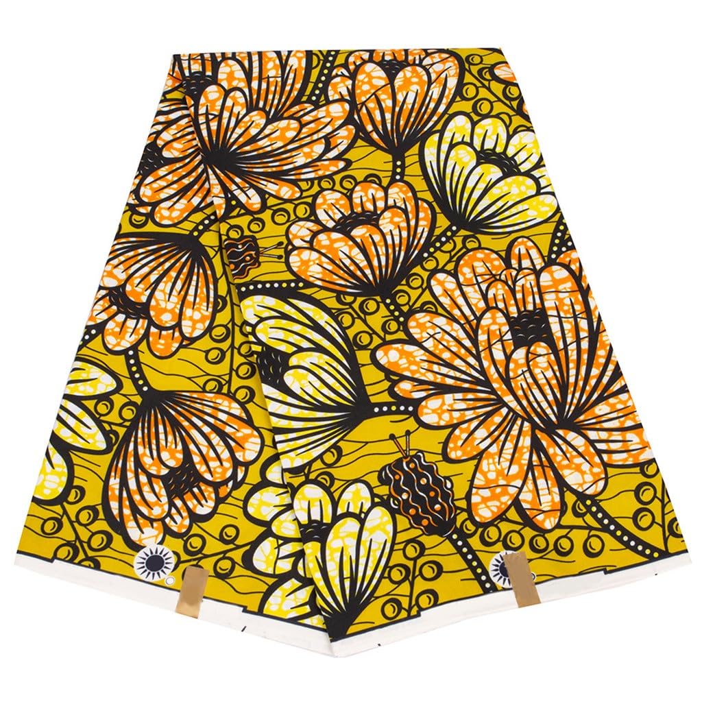 Tessuto con stampa batik nazionale africano Tessuto batik africano in poliestere con stampa a doppia penetrazione