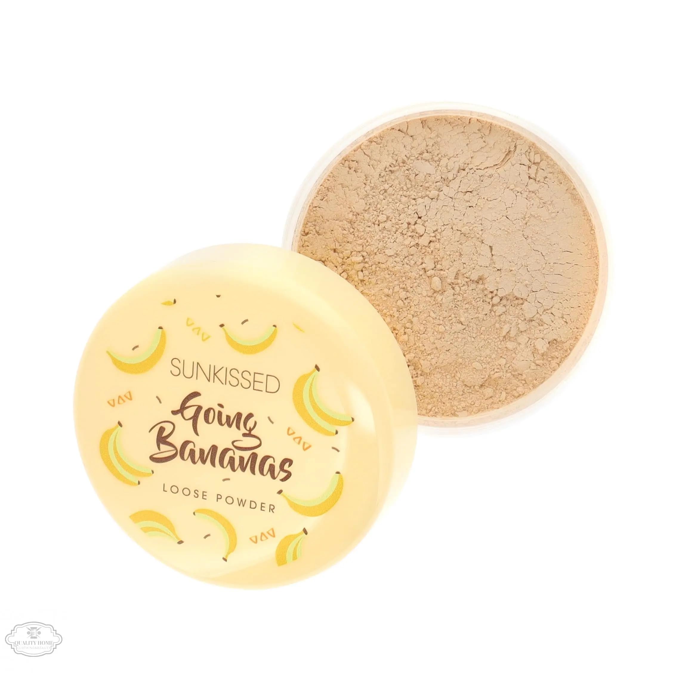 Sunkissed Going Bananas Loose Setting Powder 20g, Yellow with Golden Shimmer