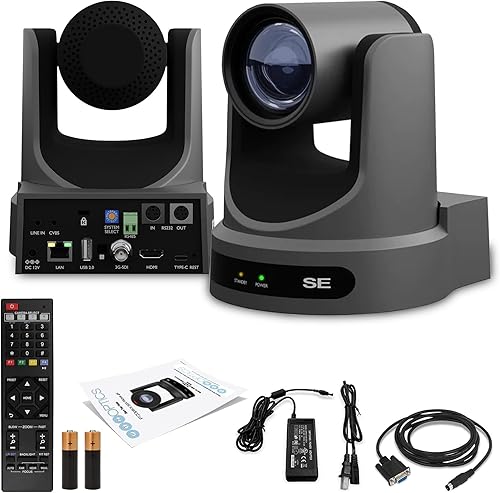 Miniatura 6 de PTZOptics Move SE SDI/HDMI/USB/IP PTZ Cámara con zoom óptico de 12x (gris) (PT12X-SE-GY-G3)