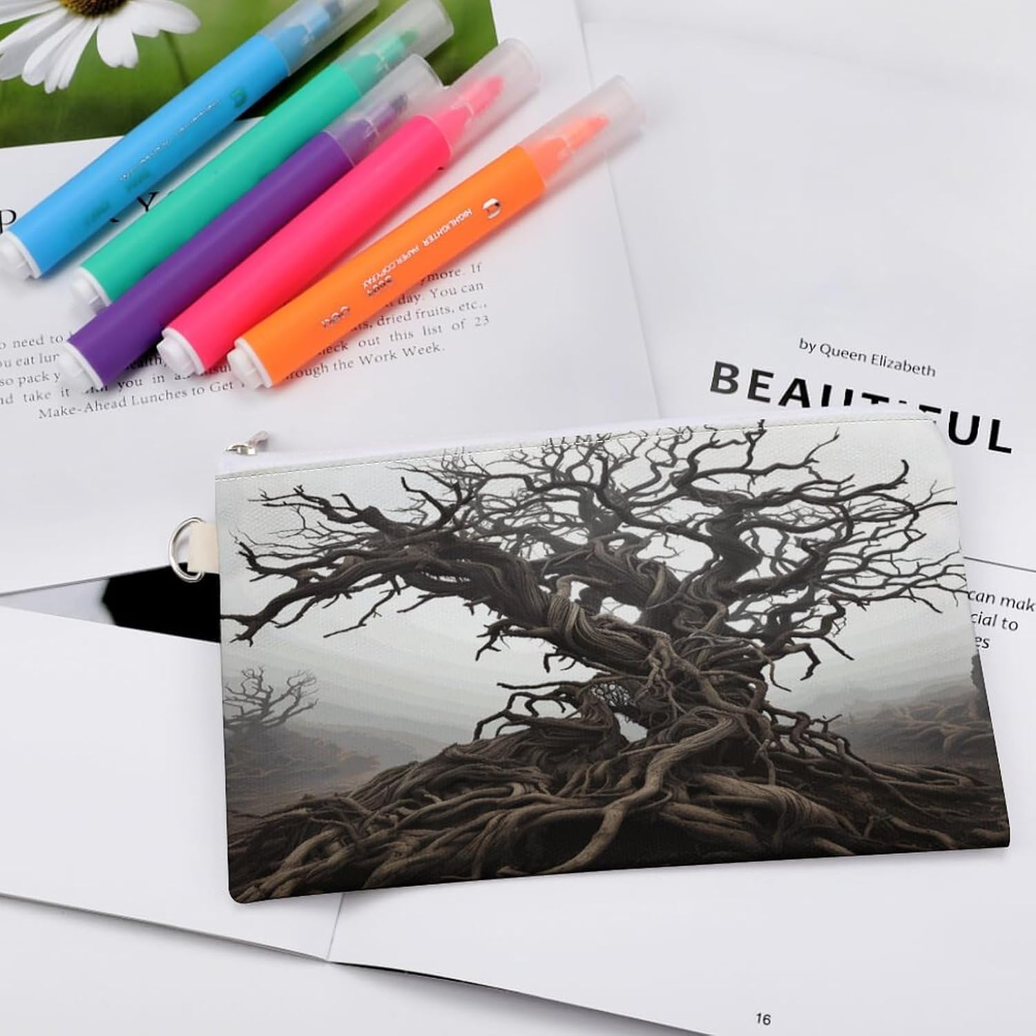 Twisted Branches Coin Purse Mini Coin Pocket Pouch Change Holder for Men Women Portable Change Wallet
