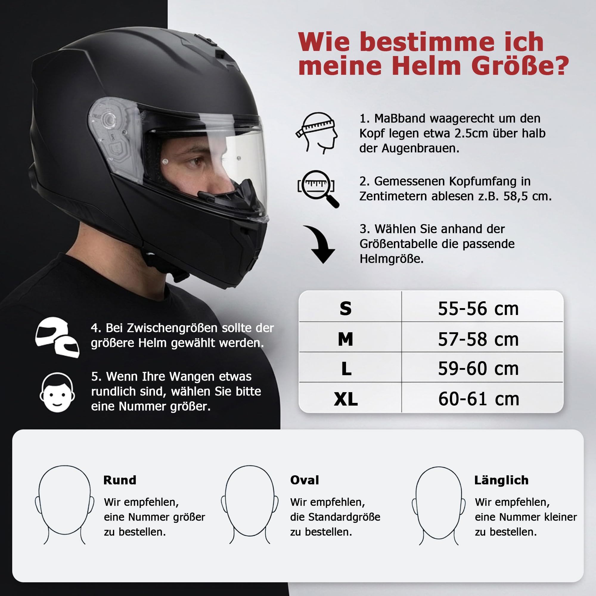 Westt Motorradhelm Klapphelm ECE 22.06 und PINLOCK 70 vorbereitet | Integralhelm Klappbar mit Sonnenblende, Rollerhelm für Damen und Herren, Mopedhelm vorbereitet für Kommunikationssystem