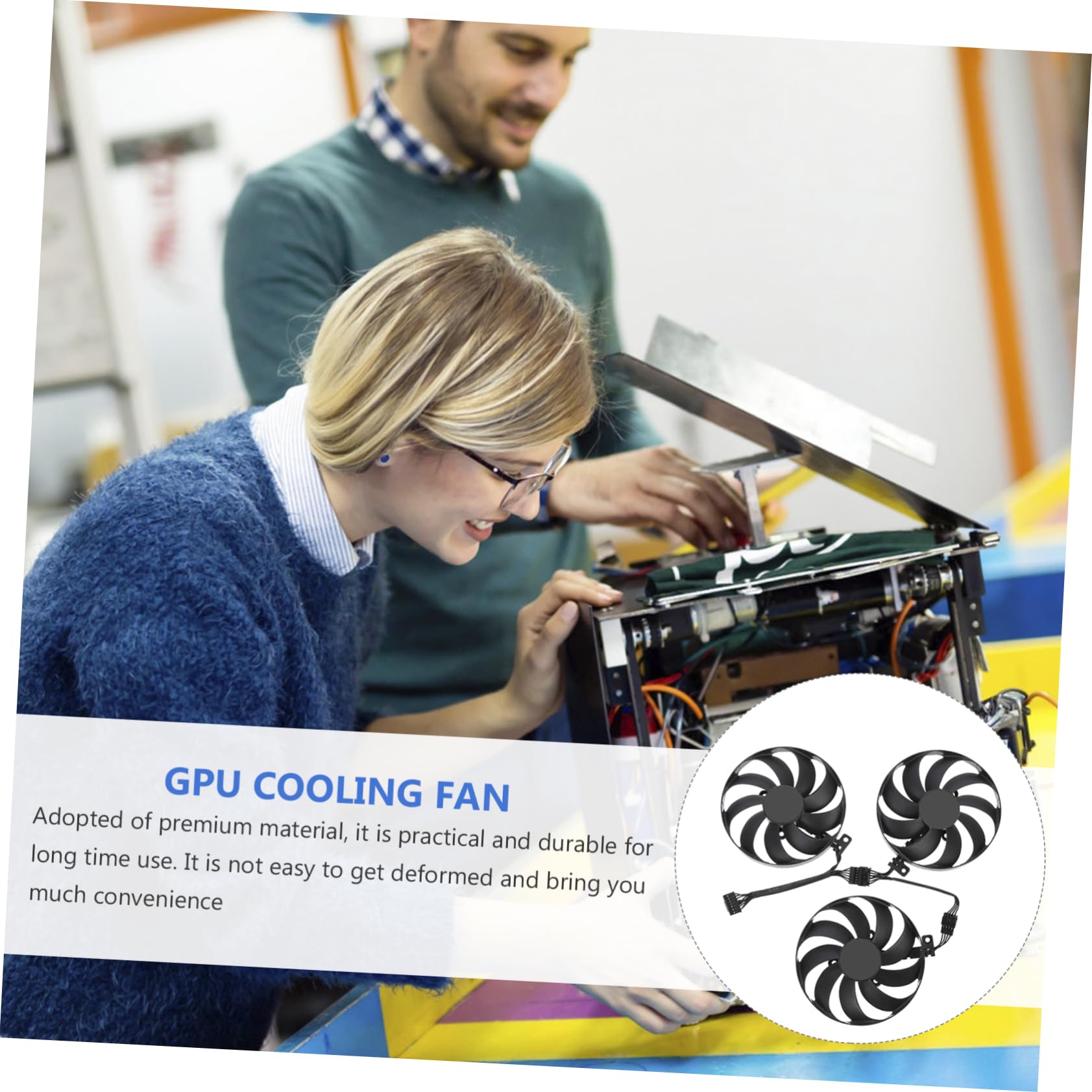 POPETPOP Ventilador de Refrigeración de Tarjeta Gráfica de Compatible Modelo Cfud Enfriador de Gpu para Uso Computadoras Tarjetas Gráficas