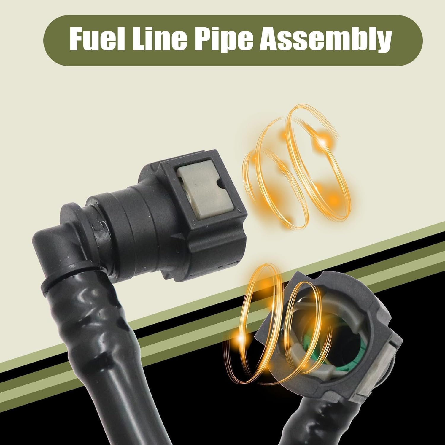 Priprilod Gas Rear Fuel Feed Pipe Fuel Line Assy Compatible With Chevrolet Camaro 2010-2012 Gas Rear Fuel Feed Pipe #92226561