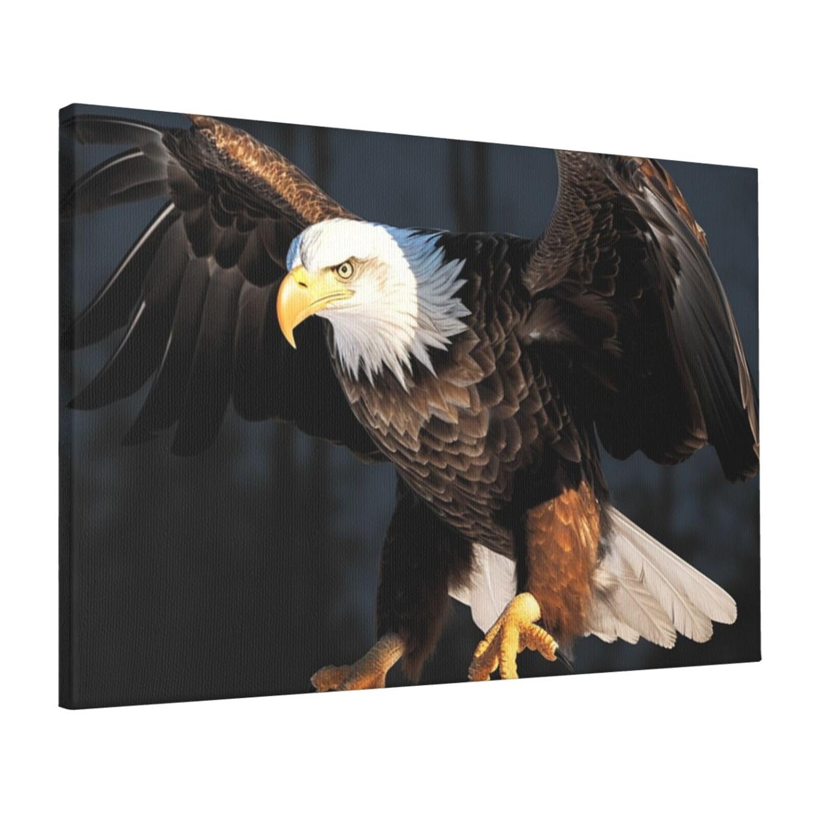 Impression sur toile d'aigle à tête blanche finition HD premium - 8