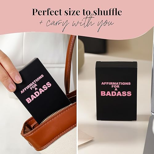 Miniatura 2 de Tarjetas de afirmación Badass - Tarjetas motivacionales e inspiradoras diarias para mujeres