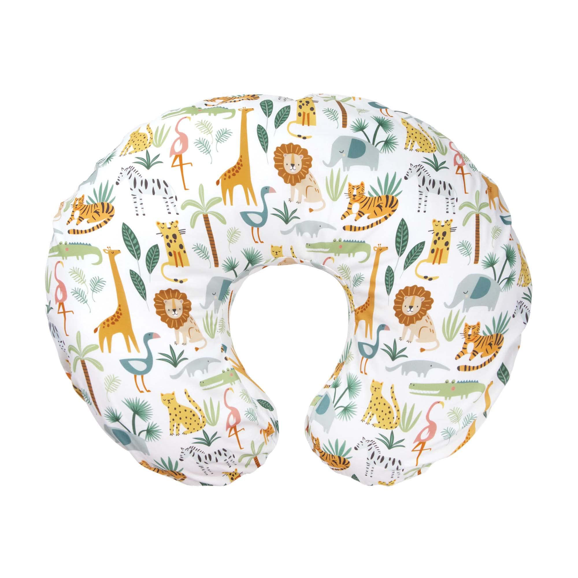 Oossuiezl Nursing Pillow Cover, Colorful Wildlife, Soft Cotton Blend, Fits All Nursing Supports for Breastfeeding, Bottle Feeding, and Bonding, Cover Only