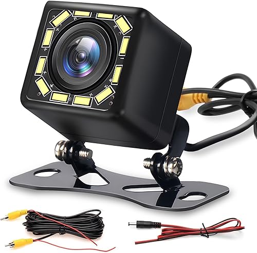 Miniatura 1 de Podofo AHD Cámara de respaldo para automóviles 720P 170 ángulo de visión amplio cámara inversa sistema de cámara trasera de estacionamiento cámara