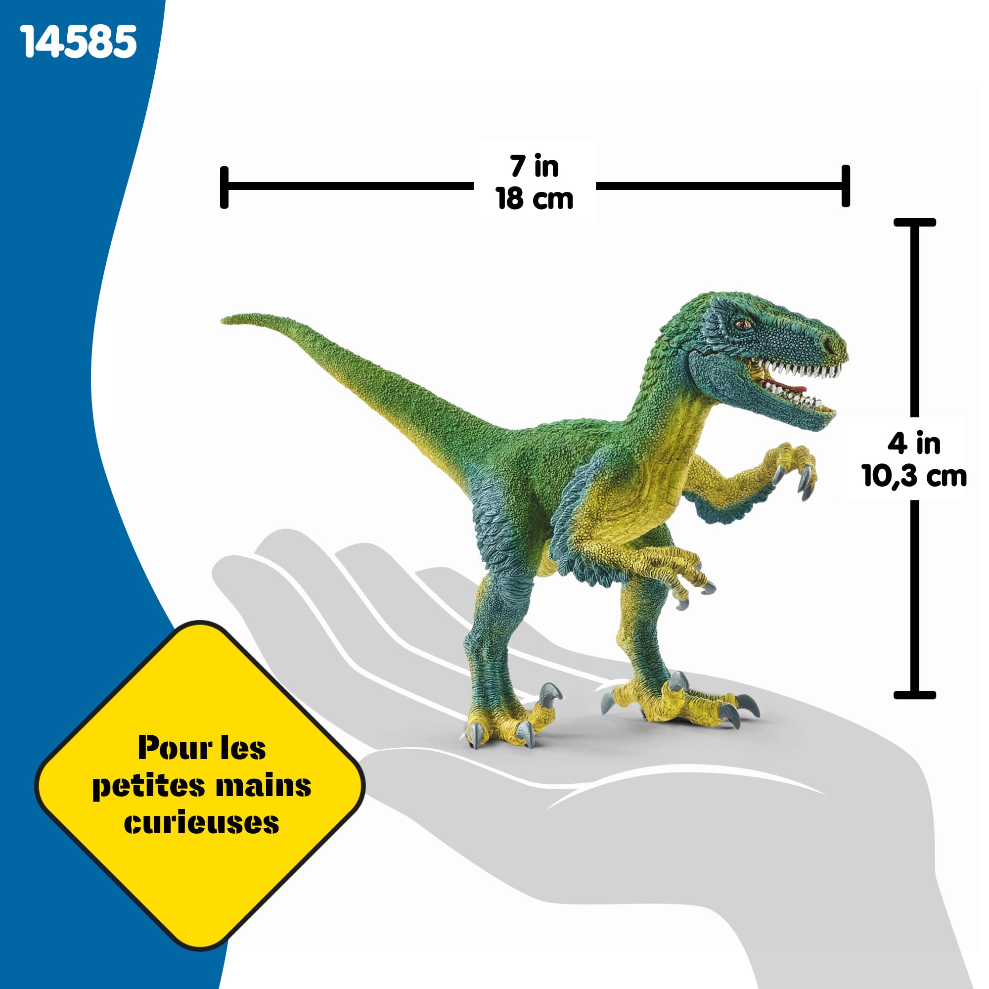 Schleich Dinosaure Vélociraptor 14585 18 x 6 x 10 cm