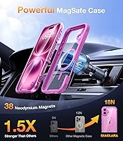 Vista 639 de Diaclara - Funda diseñada para iPhone 15 Plus de 6.7 pulgadas, transparente, cuerpo completo, con protector de pantalla, resistente de protección