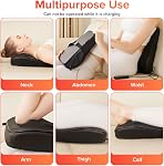 Massager du dos sans fil, masseur du dos et du cou avec la chaleur Shiatsu Collier et épaule Massage pour le corps entier Deep tissu Kneading Massage Oreiller Cadeaux de mère pour les femmes Hommes Maman papa Noël