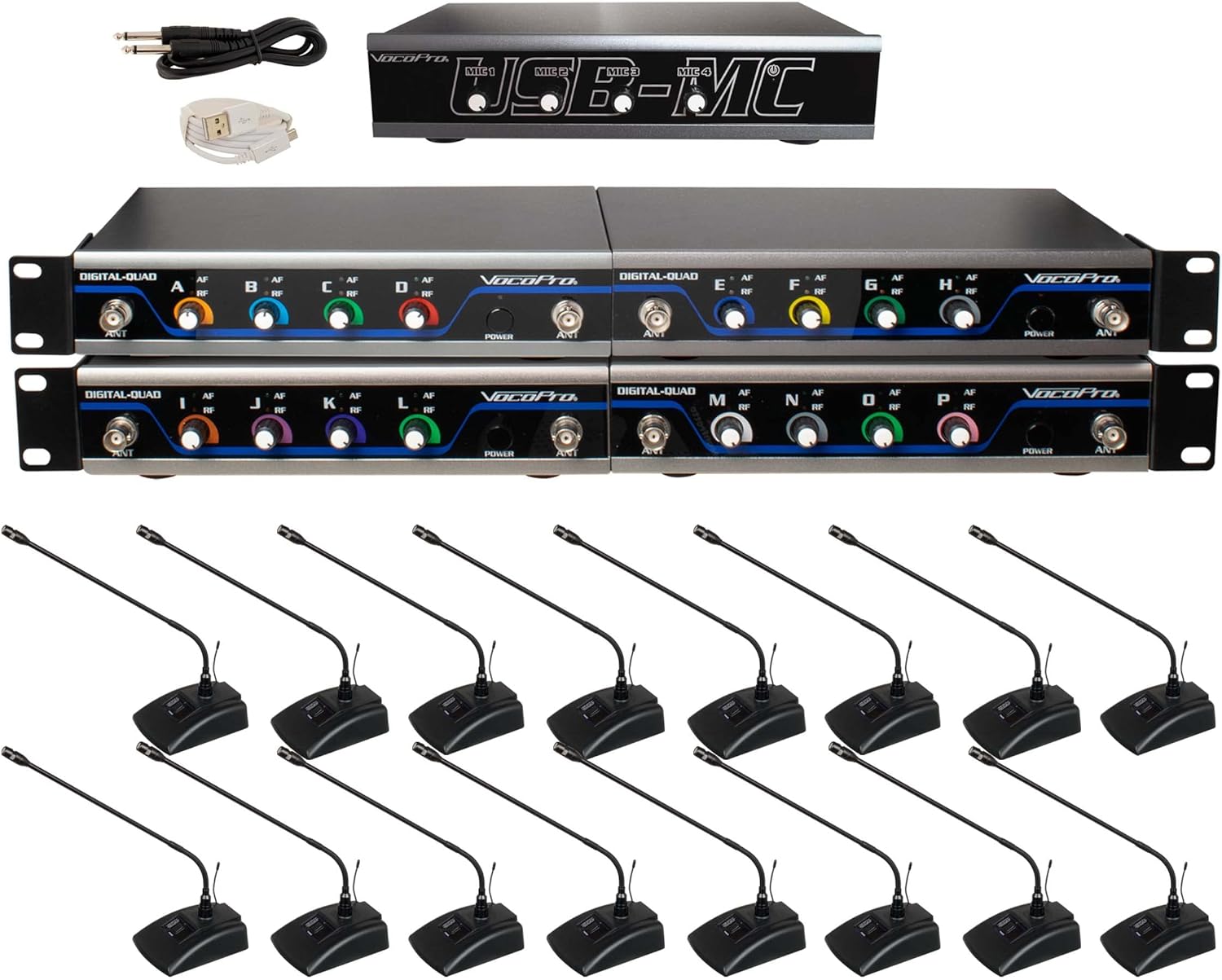 VocoPro Wireless Microphones and Transmitters, USB-Conference 16