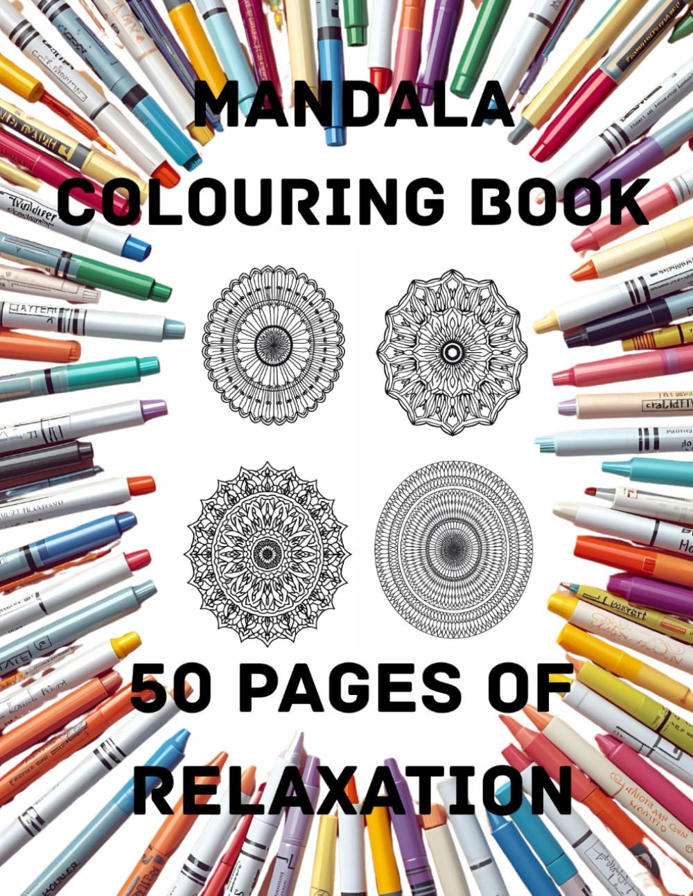 50 Page Mandala Adult Colouring Book: Relaxing Mandala Colouring