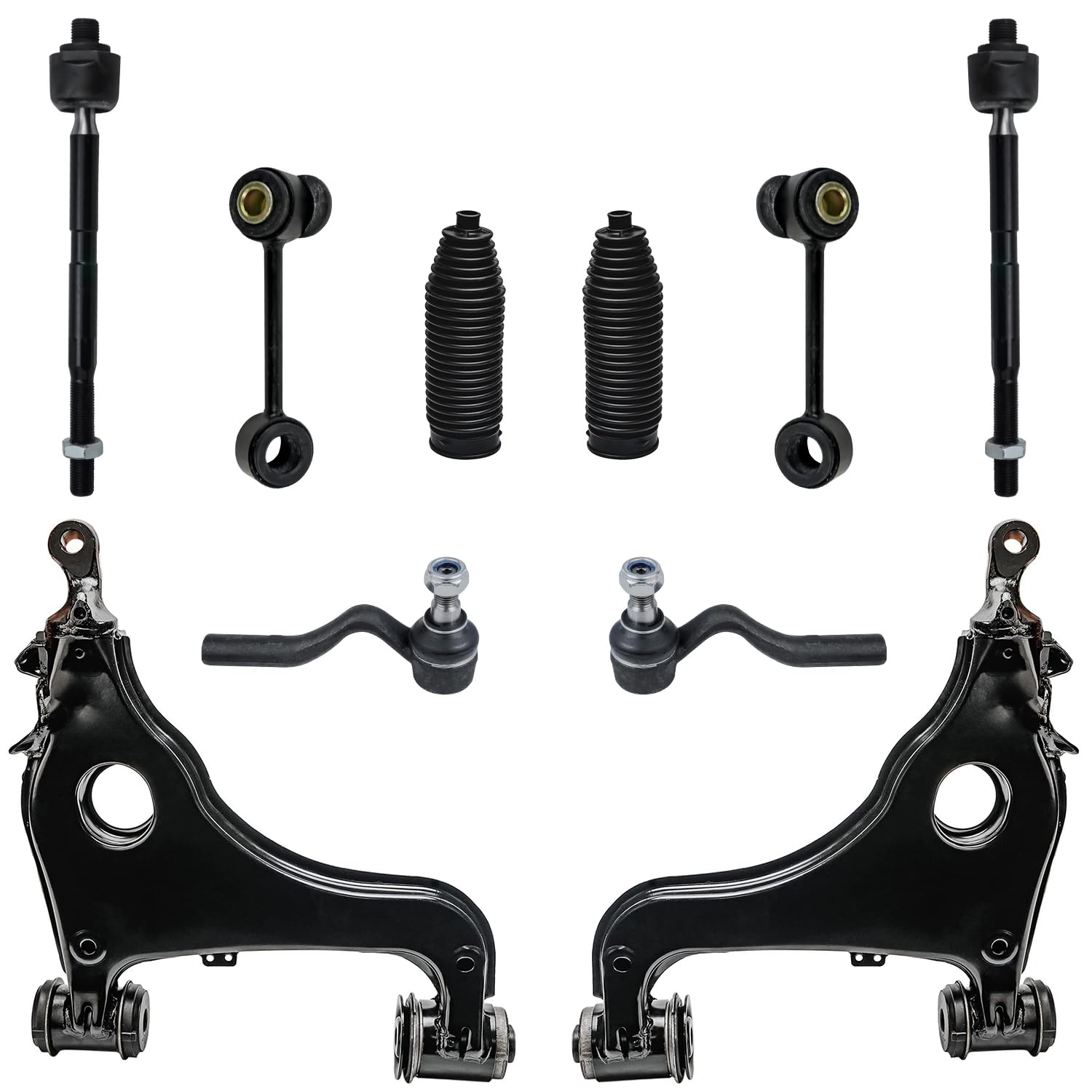 Detroit Axle - 10pc RWD Front End Kit for Mercedes-Benz E320 E430 E420