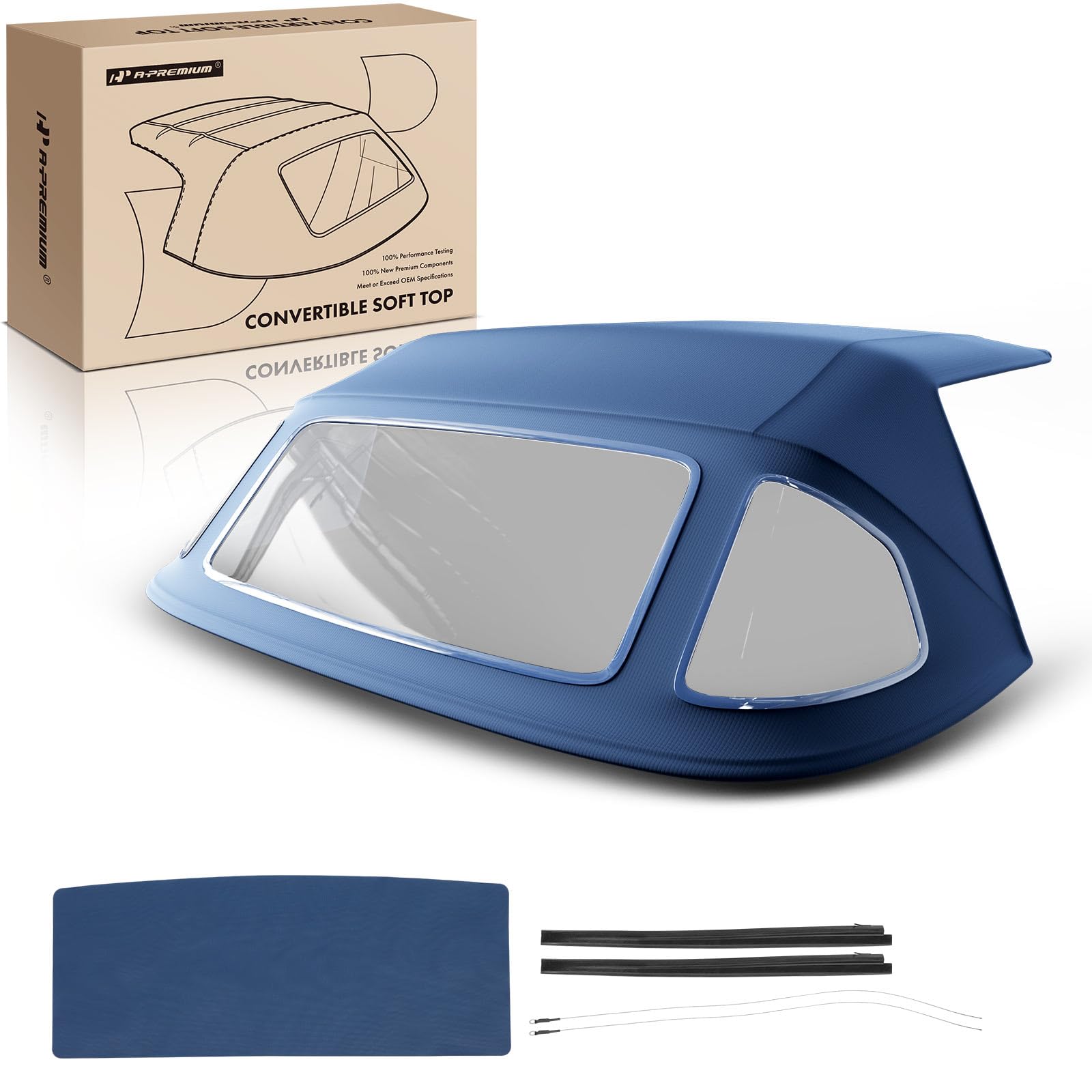 Amazon.com: A-Premium Blue CVC Convertible Soft Top Compatible